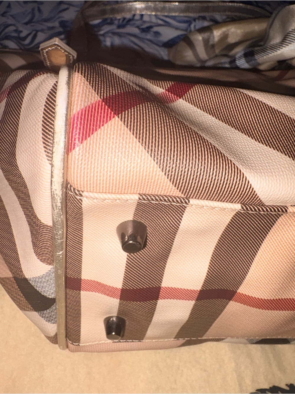 Burberry Shoulder Bag with Scarf Accent - Picture 7 of 15